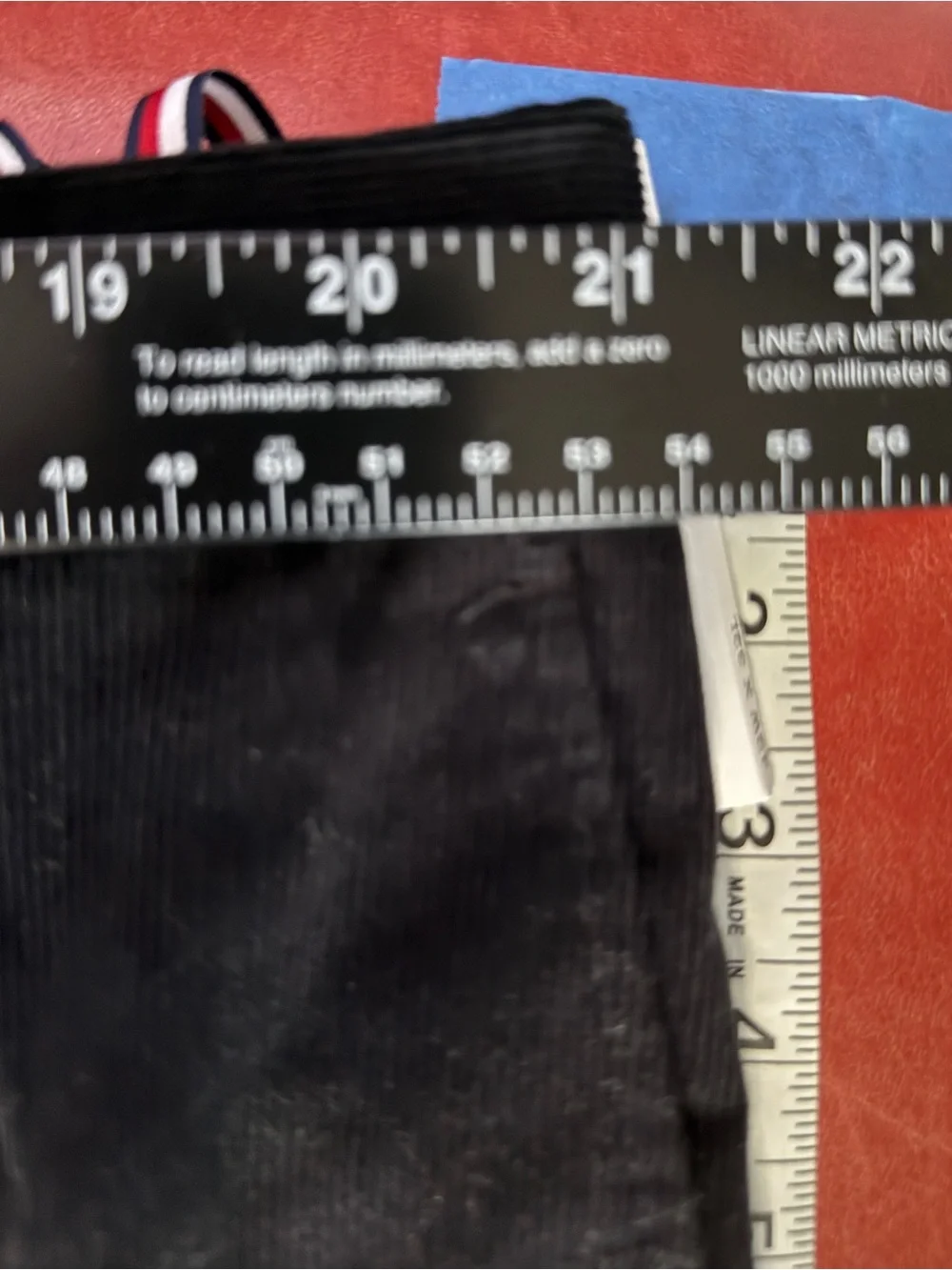 Tommy Hilfiger Men's Black Corduroy Dress Pants size 42W x 32L